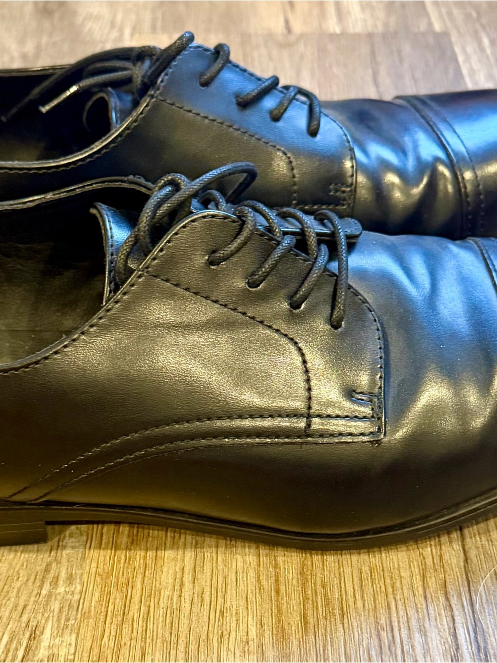 Alfani Men's Black Leather Derby Dress Shoes